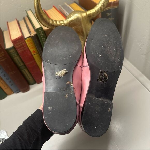 Jeffrey Campbell | Anthropologie | 7.5 | soft pink leather loafers horse bit - Picture 6 of 9